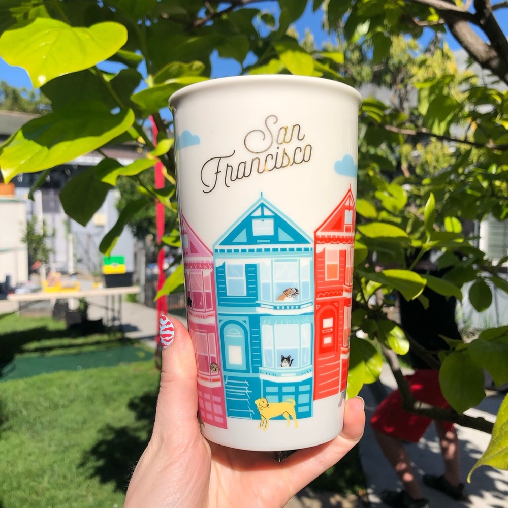 NWT STARBUCKS San Francisco Ceramic Tumbler 12oz - Picture 1 of 8